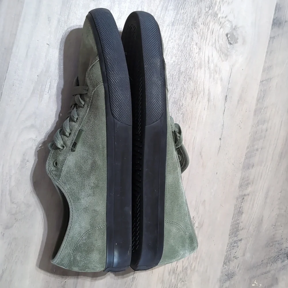 DC Manual Men's Olive Suede Sneakers - Picture 4 of 5